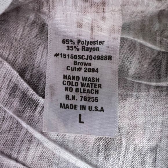 Tryst Shirt Womens Large Top Leopard Print Twist Hem Short Sleeve Round Neck L - Picture 8 of 10